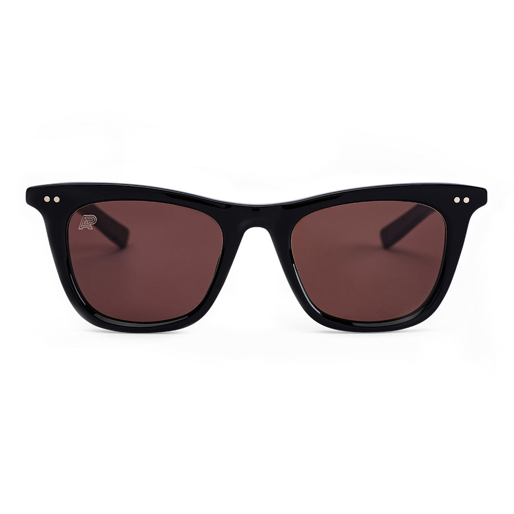 A&P ALBINO & PRETO SPIRIT BLACK W BROWN LENS